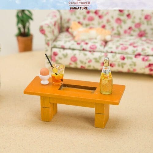 Miniature Wooden Tea Table