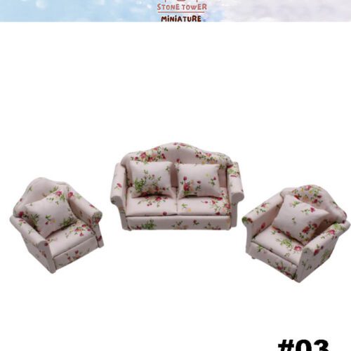 Miniature Flower Sofa Chairs