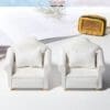 Miniature White Sofa Chairs