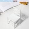 Miniature Wooden White Chairs