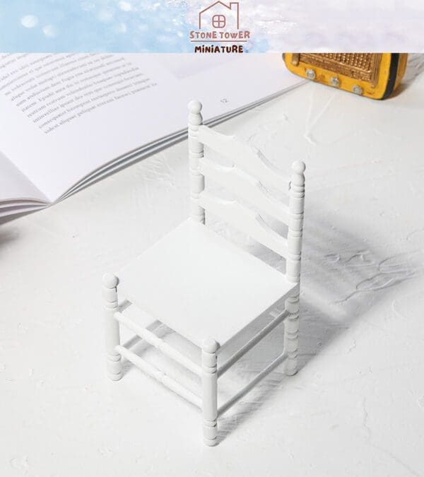 Miniature Wooden White Chairs