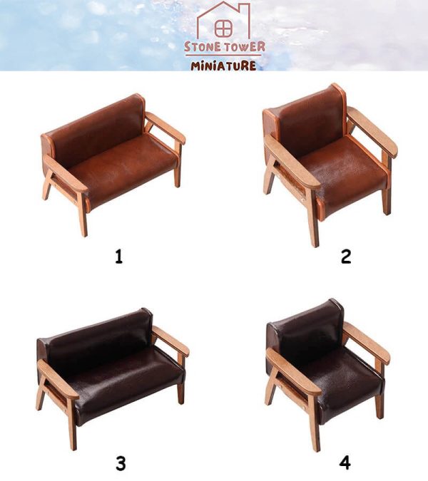 Leather Miniature Chairs