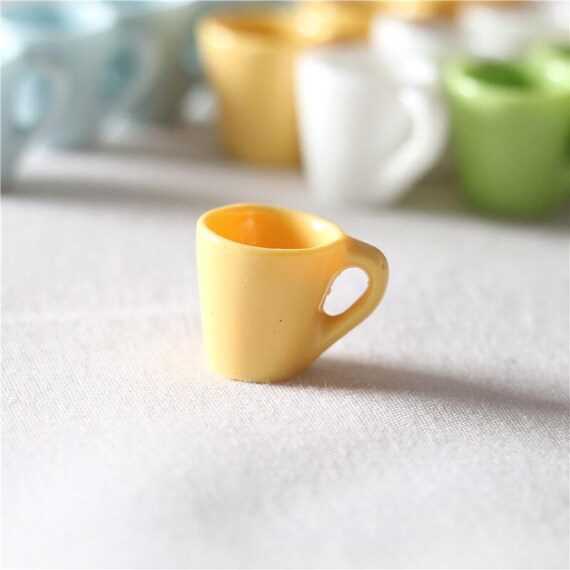 4PCS Miniature Dollhouse Mug Cups