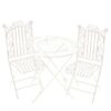 Dollhouse Metal White Table Chair