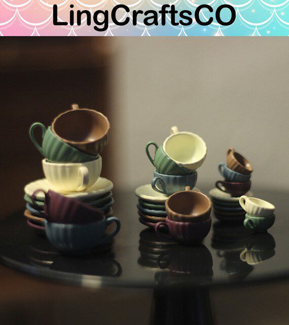 Miniature Coffee Cup Set