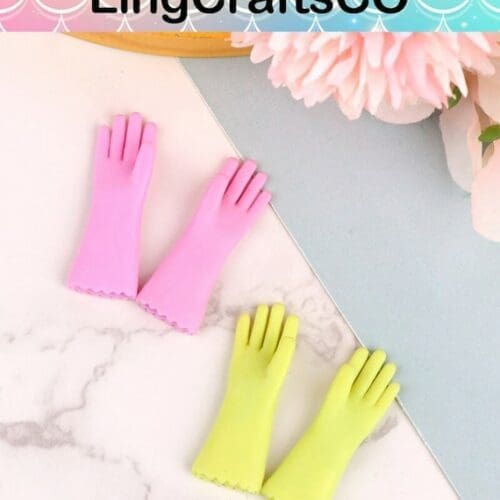 Dollhouse Kitchen Cleaning Gloves