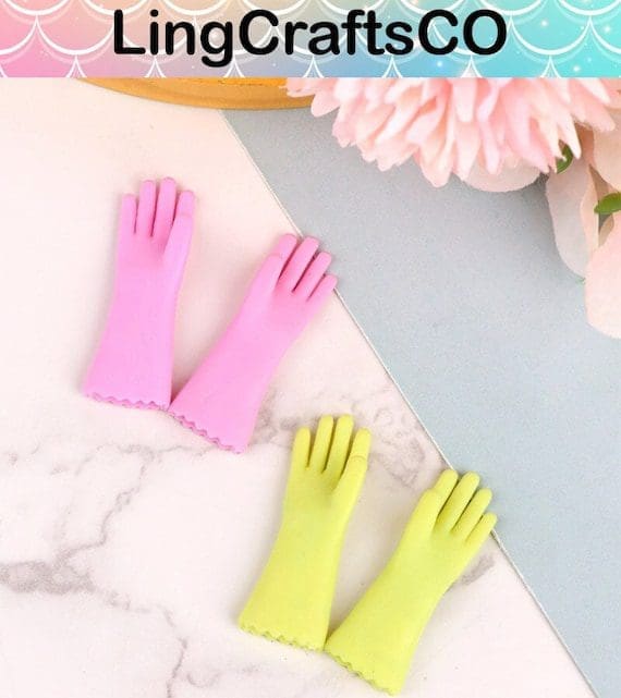 Dollhouse Kitchen Cleaning Gloves