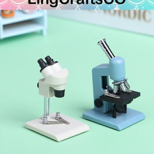 Dollhouse Miniature Microscope