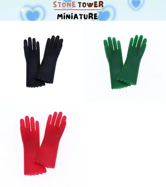 Dollhouse Kitchen Cleaning Gloves