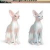 Miniature Hairless Cat Figurine