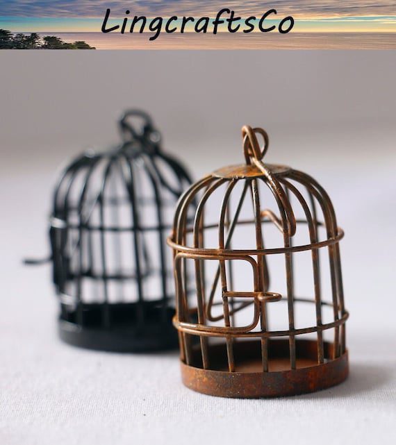 Dollhouse Miniature Bird Cage