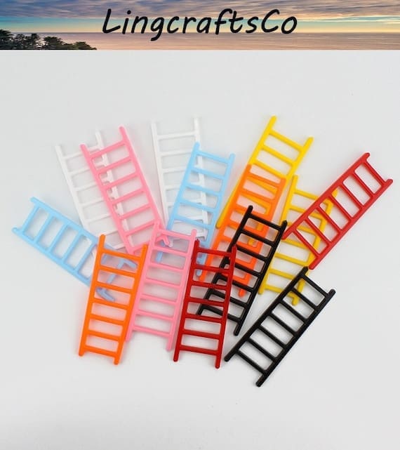 10PCS Miniature Colorful Ladder