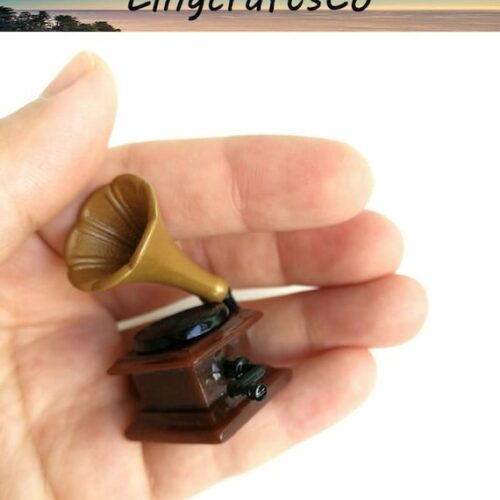 Miniature Phonograph Record Player