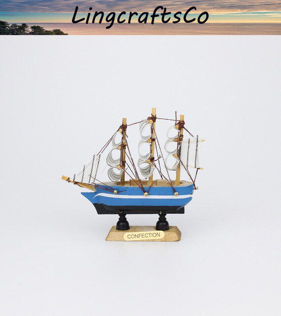 Miniature Marine Nautical Sailboat