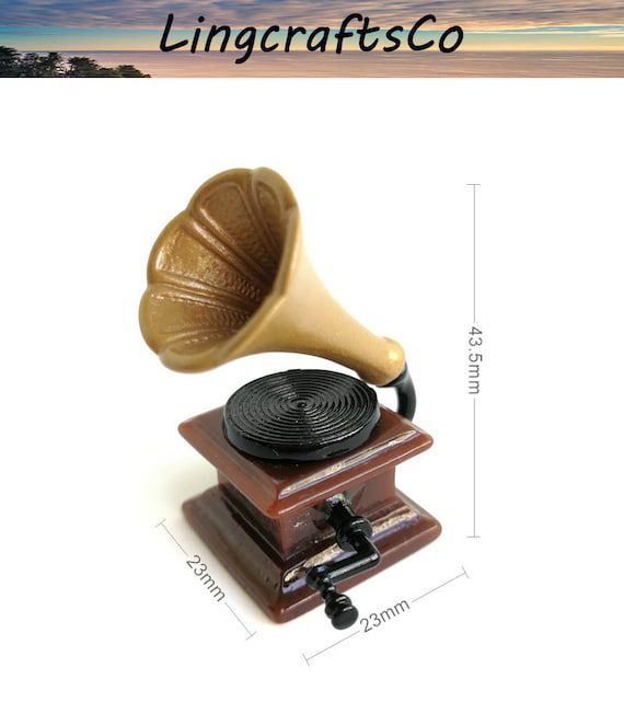 Miniature Phonograph Record Player
