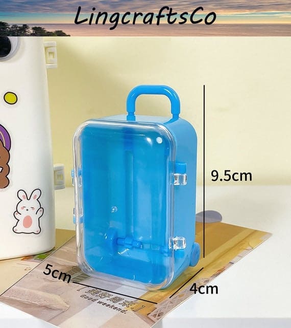 Miniature Clear Suitcase Luggage