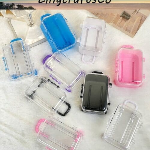 Miniature Clear Suitcase Luggage