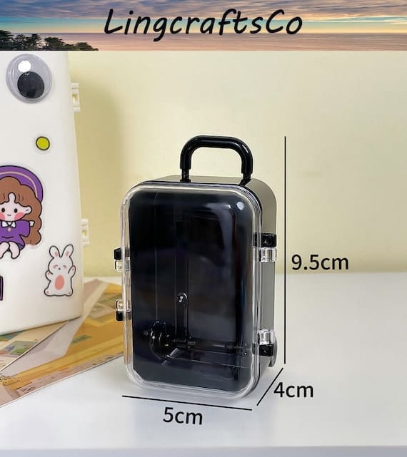 Miniature Clear Suitcase Luggage