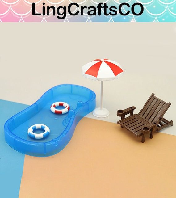 Miniature Swimming Pool Set