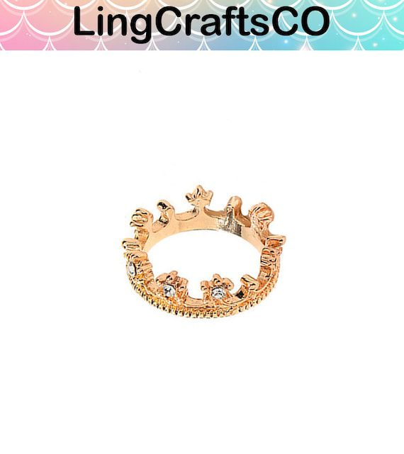 Miniature Gold Crown With Jewels