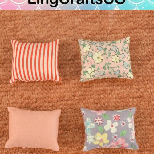 Miniature Flower Pillow Cushions