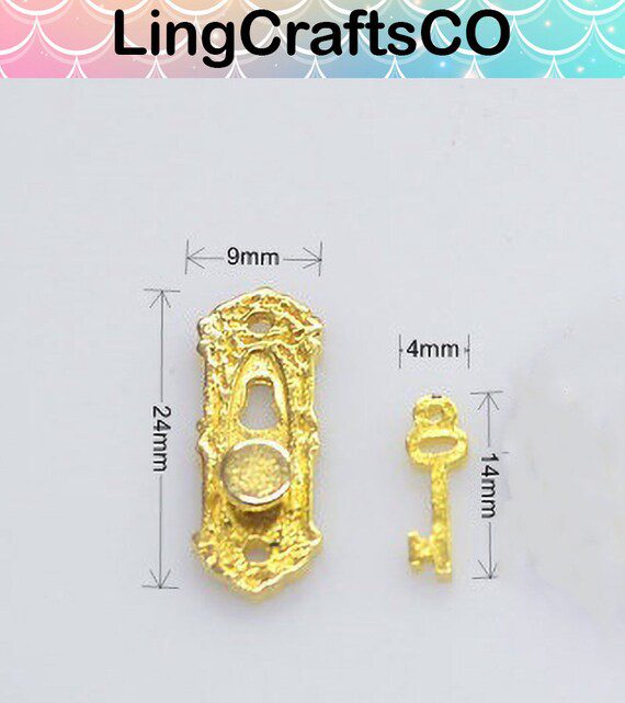 Miniature Gold Door Knobs