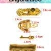 Miniature Gold Door Knobs