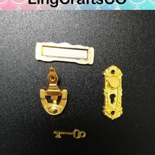 Miniature Gold Door Knobs
