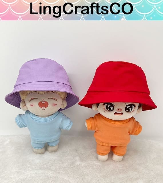 20cm Cotton Doll Fisherman Hat