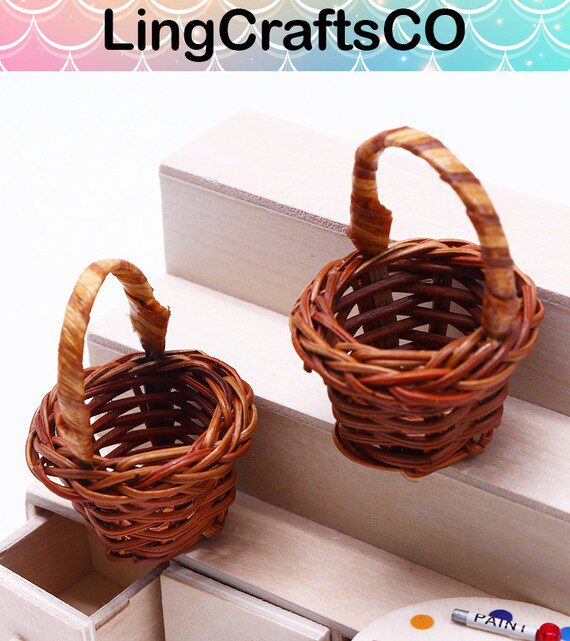 Miniature Bamboo Baskets