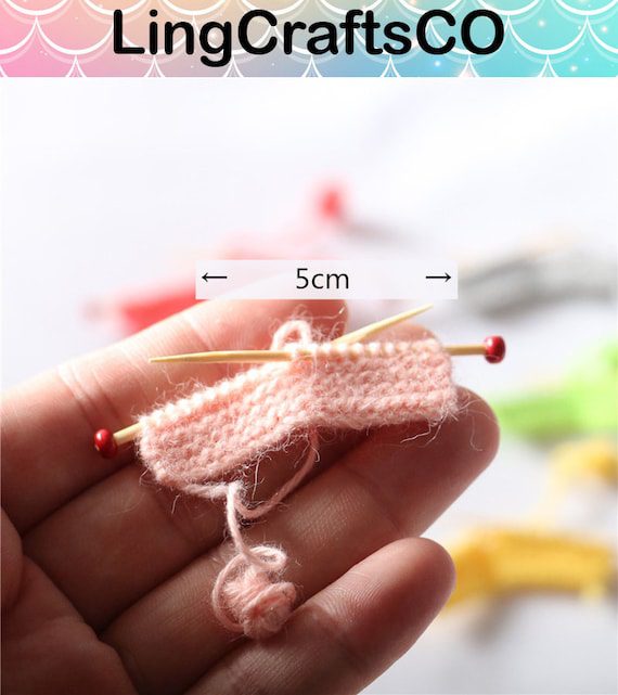 Miniature Knitting Needles Set