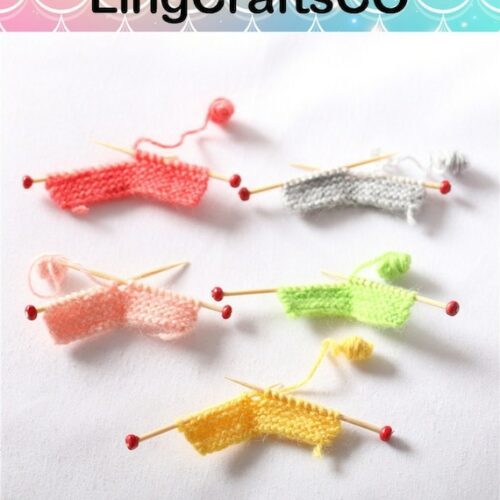 Miniature Knitting Needles Set