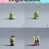Miniature Funny Frog Figurine