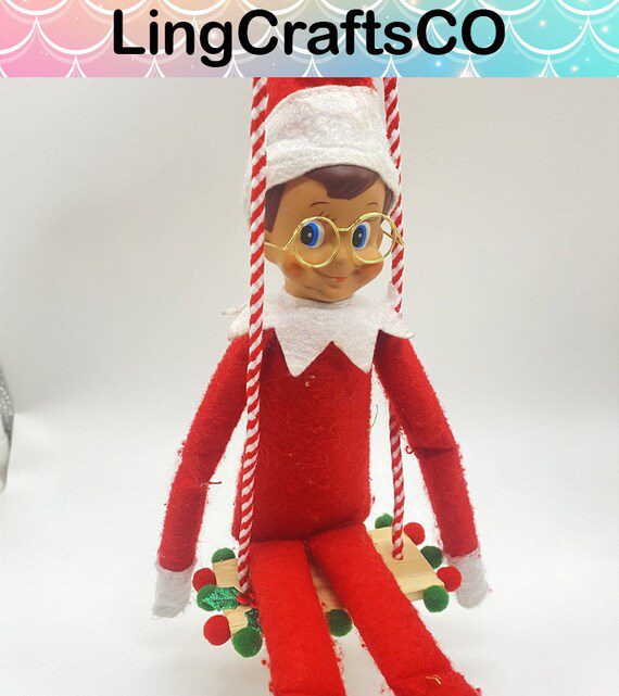 Miniature Elf Doll Swing