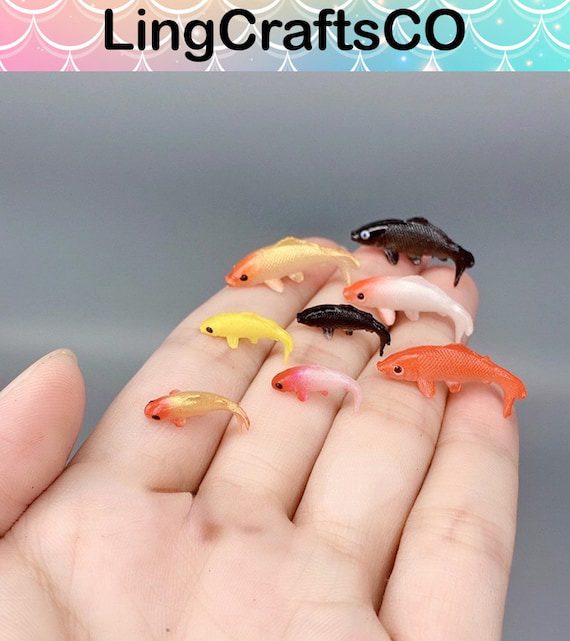 5PCS Miniature Goldfish Model