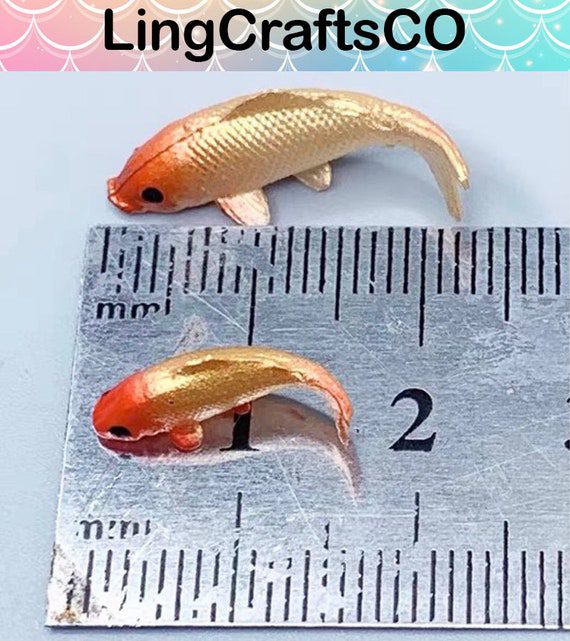 5PCS Miniature Goldfish Model