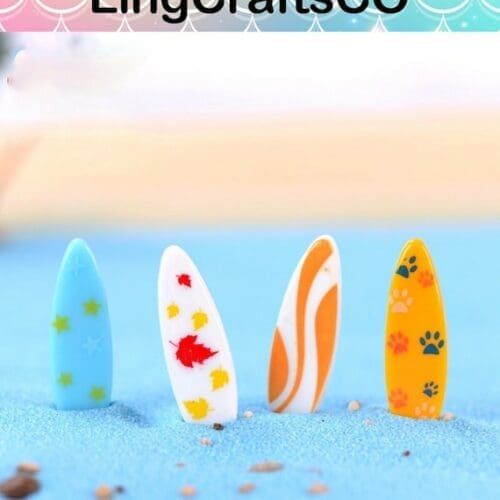 3PCS Miniature Beach Surfboard