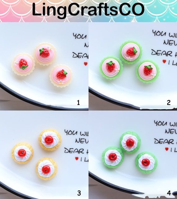 Lingcrafts co - cake shaped earring.