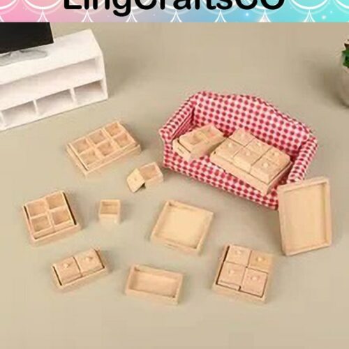 Miniature Wooden Compartment Box