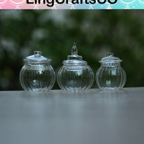 Miniature Glass Jar With Lid