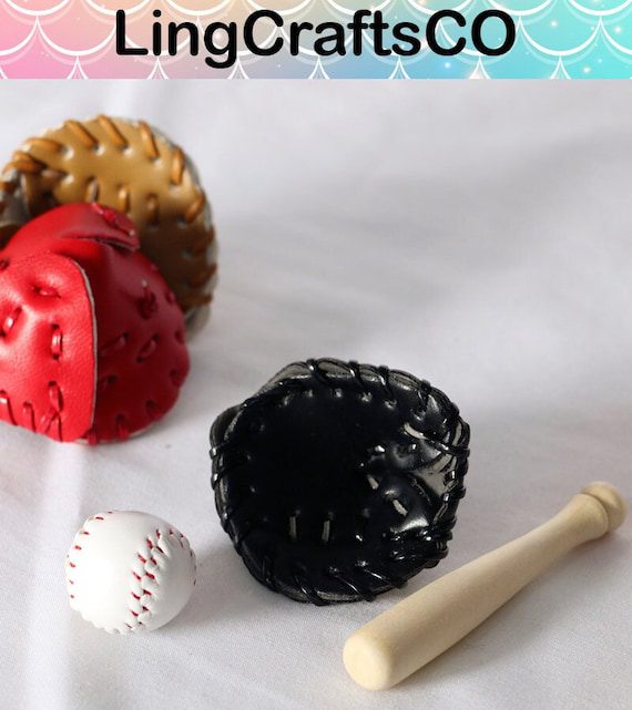 Miniature Dollhouse Baseball Set