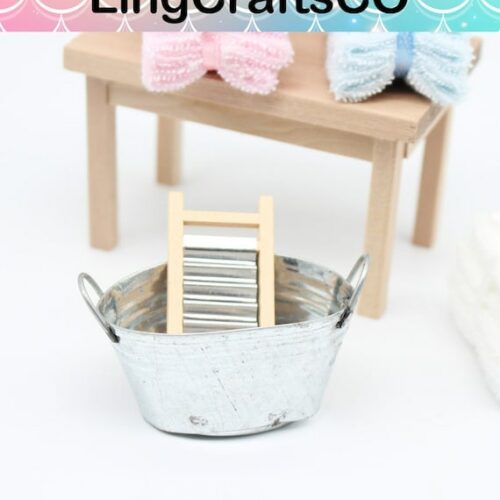 Miniature Washboard and Bucket