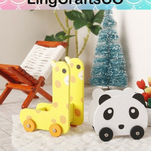 Miniature Cute Animal Storage Cart