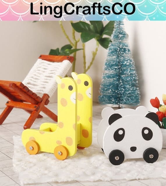 Miniature Cute Animal Storage Cart