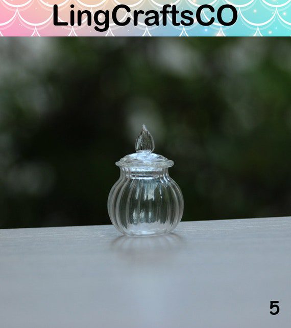 Miniature Glass Jar With Lid