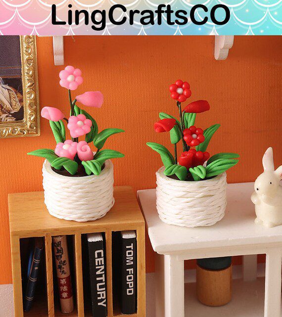 Colorful Miniature Potted Plants