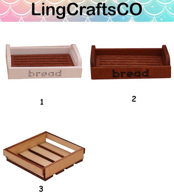 Miniature Wooden Bread Tray