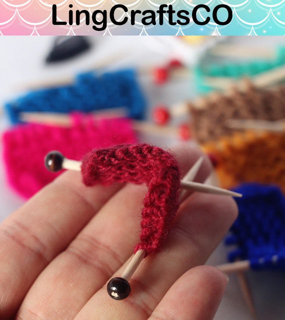 Miniature Colorful Sweater Needles