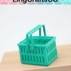 Miniature Green Storage Basket