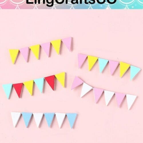 Miniature Bunting Triangle Flag